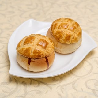焗奶黃包 [Baked Egg Custard Bun] Lunch